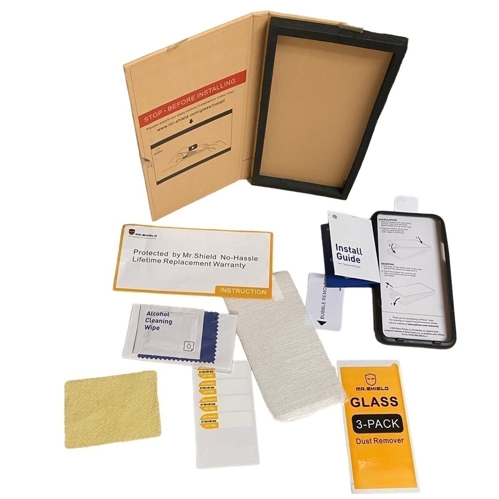 1 Glass Screen Protector for iPhone (6?) see measurements